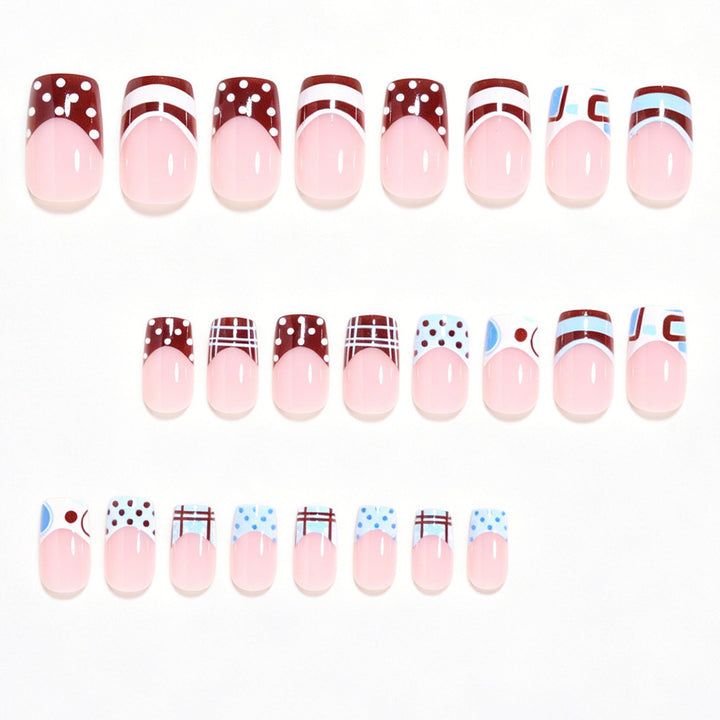 Artistic French Tip Nail Design Bowlift 1788858466