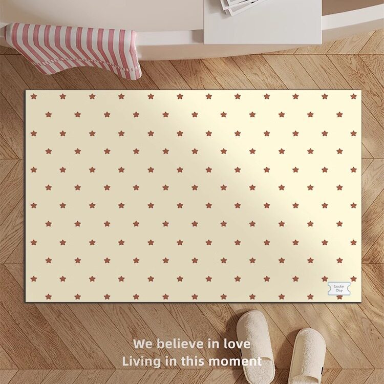 Decorative Star-patterned Bath Mat Bowlift