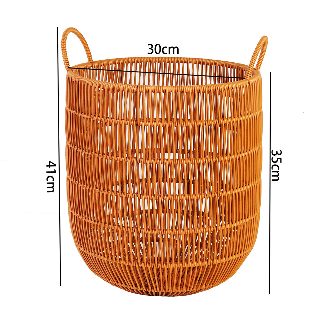 Women Stylish Storage Basket with Open Handles Bowlift