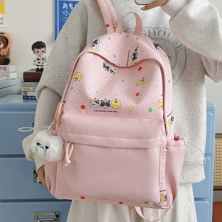 Backpack with Cute Cartoon Design and Practical Compartments Bowlift