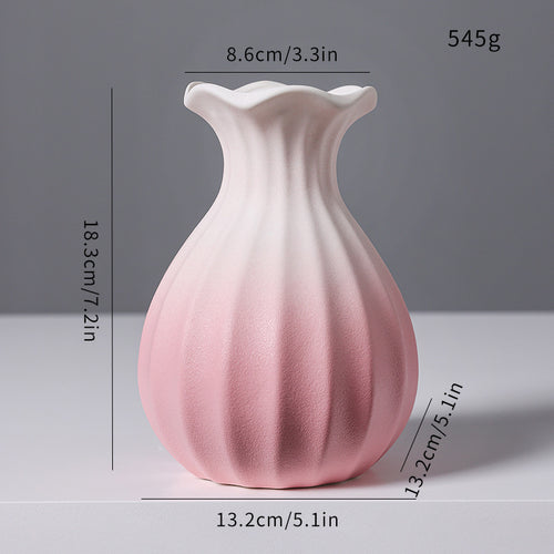 Elegant Woven Ceramic Flower Vase