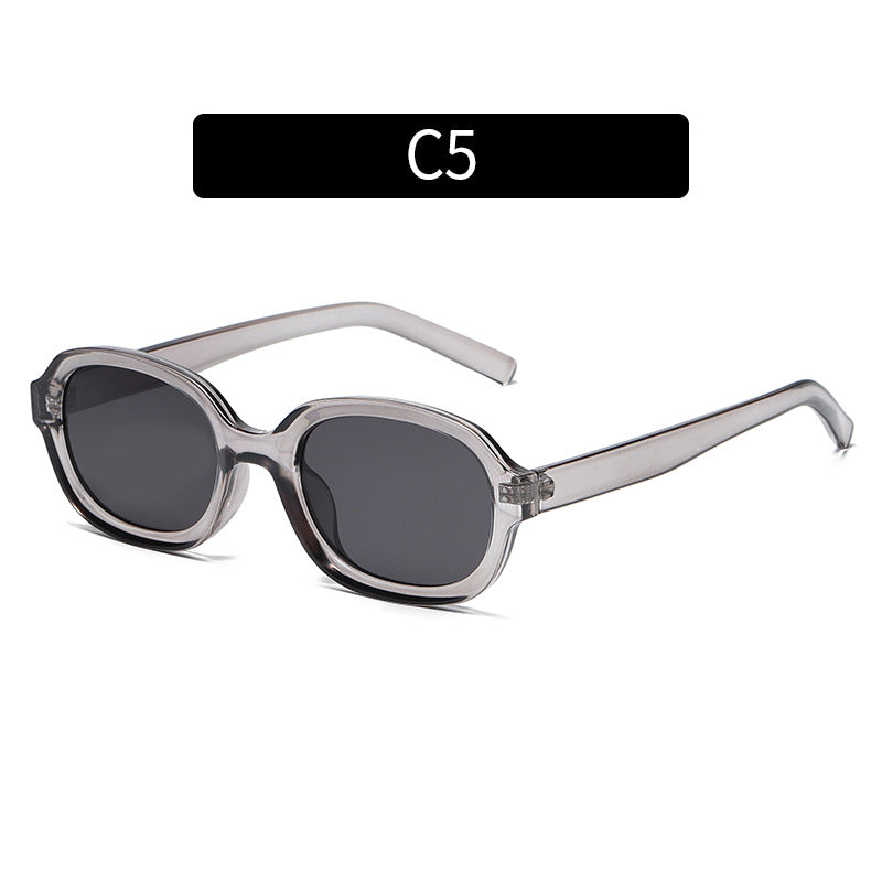 Retro Oval Frame Sunglasses