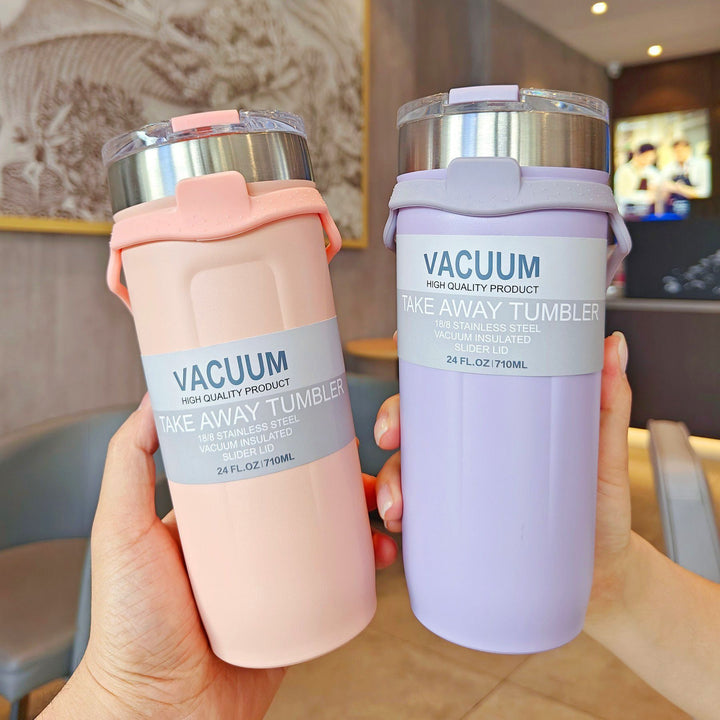 Women double-walled thermos mug with non-slip silicone base Bowlift