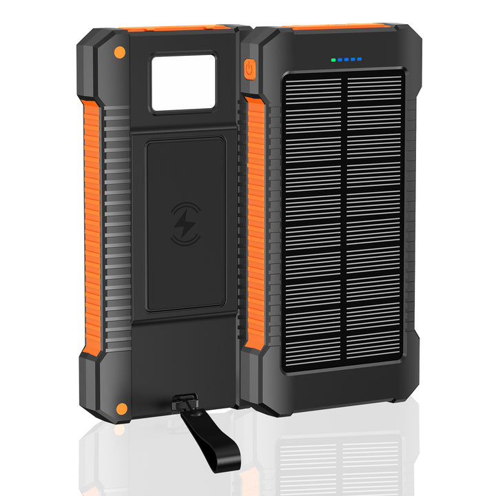 Robust Solar Power Bank with Integrated LED Light Bowlift