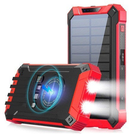 High-performance solar power bank with multifunctional cable Bowlift