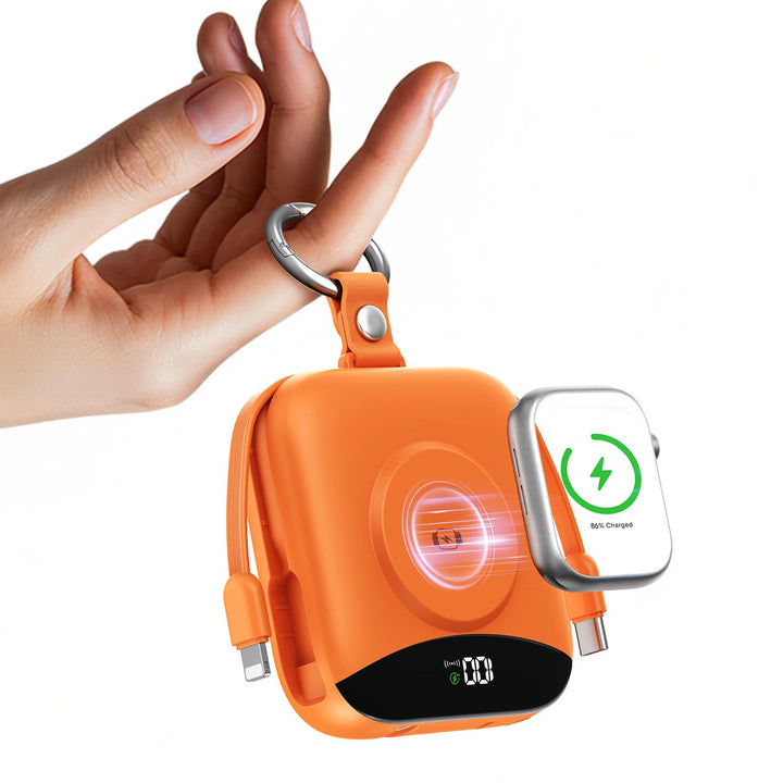 Portable Wireless Charger with Integrated Power Bank Bowlift