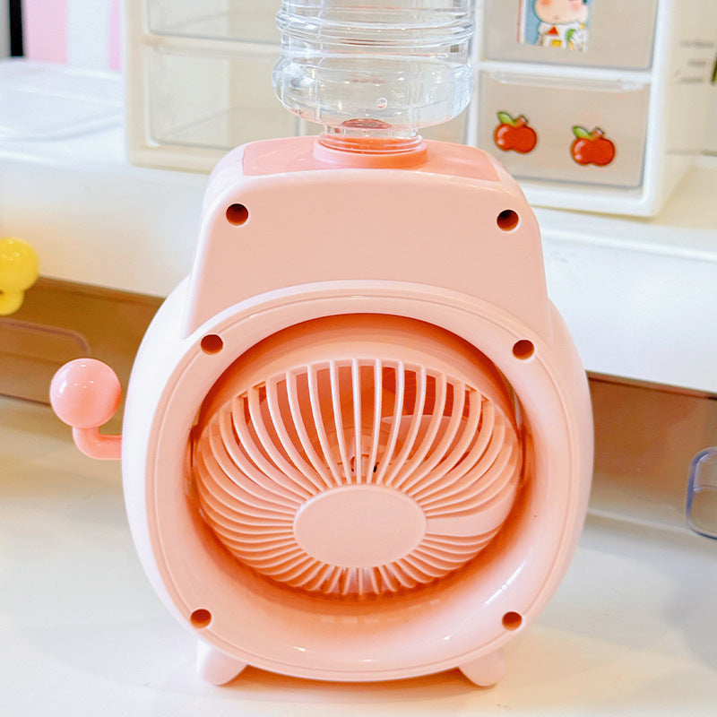 Ladies Portable Hand Fan with Water Mist Bowlift