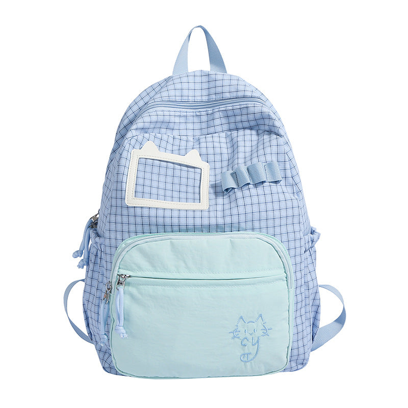 Cute Illustrated Cat Design Backpack Bowlift