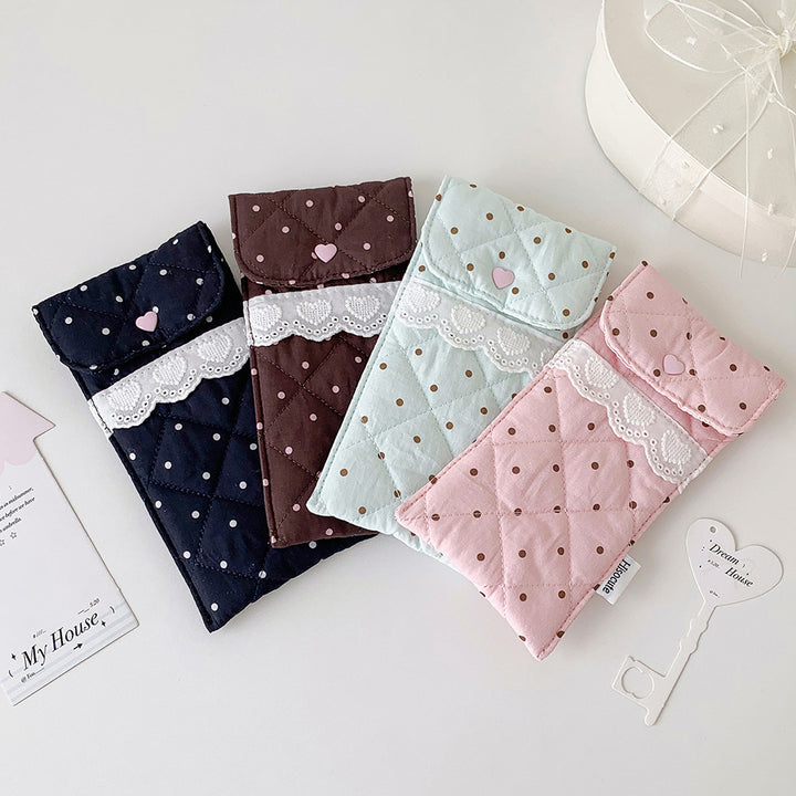 Quilted Heart Detail Pencil Case Bowlift