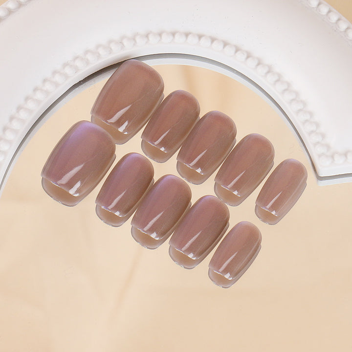 High-Gloss Gel Press-On Nails Bowlift