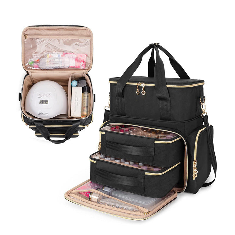 Practical cosmetics and nail organizer bag Bowlift