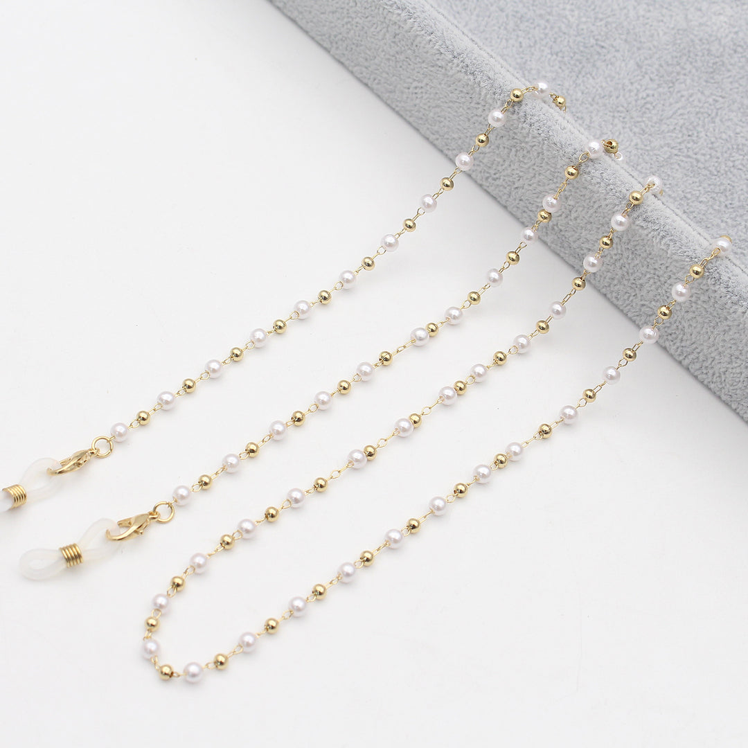 Pearl-Accented Eyewear Chain Bowlift