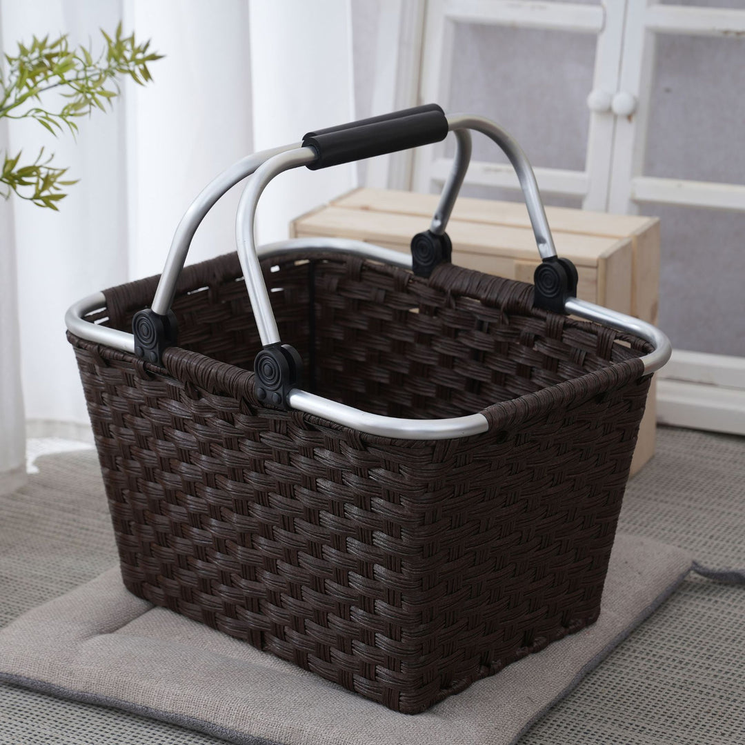 Practical shopping basket with aluminum handles Bowlift