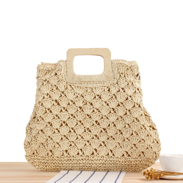 Handbag Made of High-Quality Woven Material Bowlift