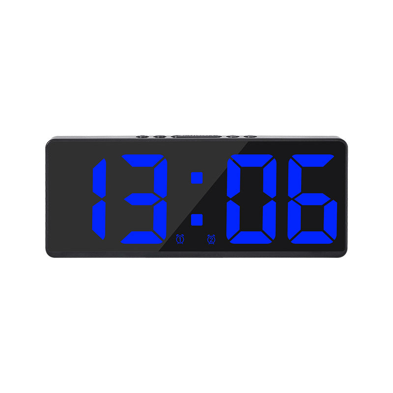 Digital LED alarm clock with large, light blue display and snooze function Bowlift