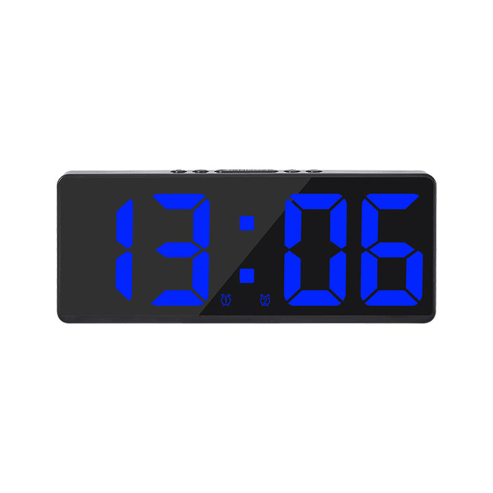 Digital LED alarm clock with large, light blue display and snooze function Bowlift