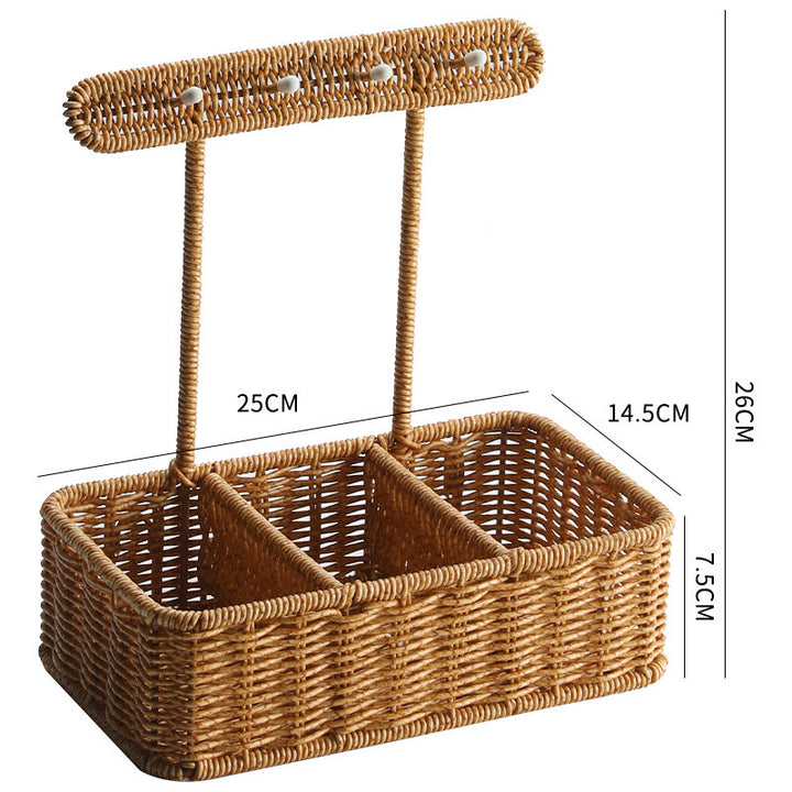 Unisex Versatile Storage Basket with Hooks Bowlift