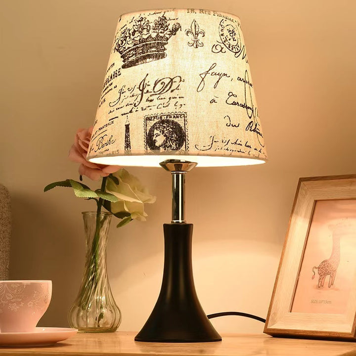 Artistic Fabric Shade Table Lamp