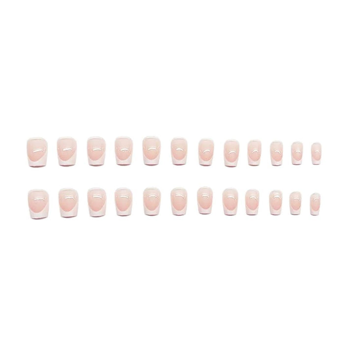 Premium French Tip Nail Set Bowlift