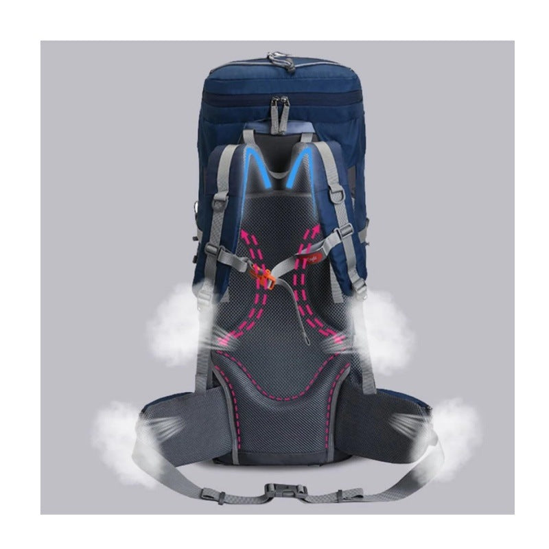 High-Quality Trekking Backpack with Ergonomic Carrying System and Generous Storage Space Bowlift