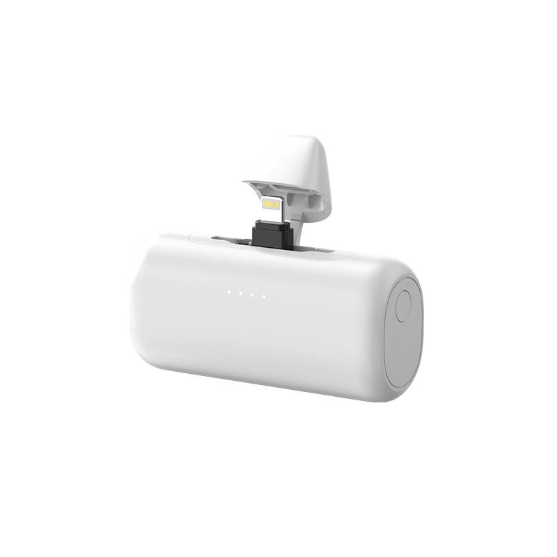 Portable power bank with integrated Lightning cable and LED charging indicator Bowlift