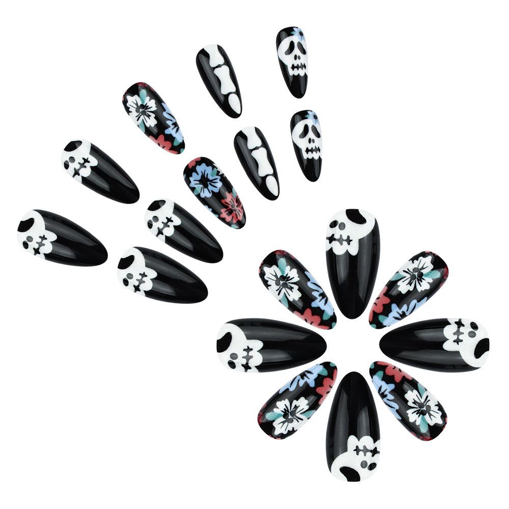 Artistic Halloween-Themed Press-On Nails Bowlift