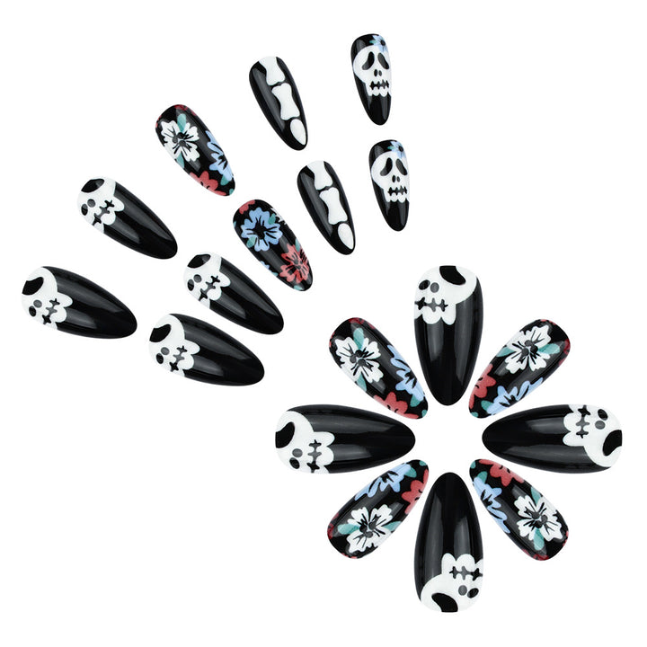 Artistic Halloween-Themed Press-On Nails Bowlift