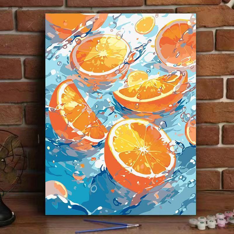Vibrant Citrus-Inspired Wall Art Bowlift