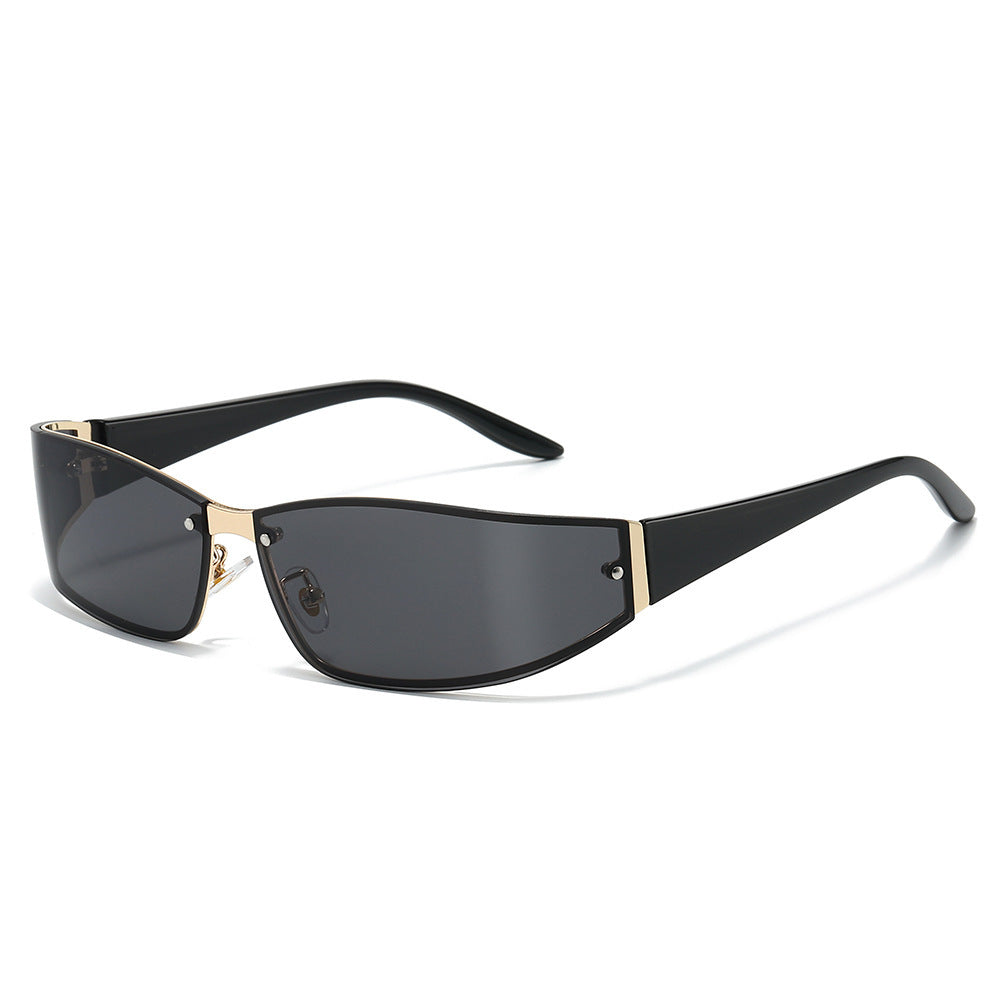 Sleek Cat-Eye Shield Sunglasses Bowlift