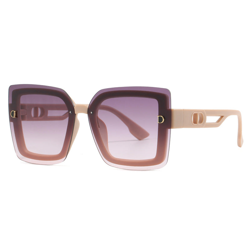Ladies fashionable oversized sunglasses in geometric design Bowlift