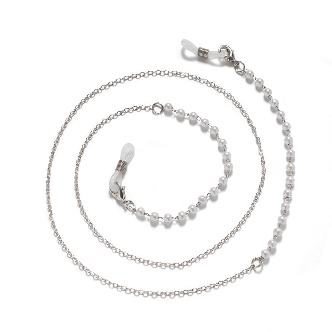 Premium Black Beaded Eyewear Chain Bowlift