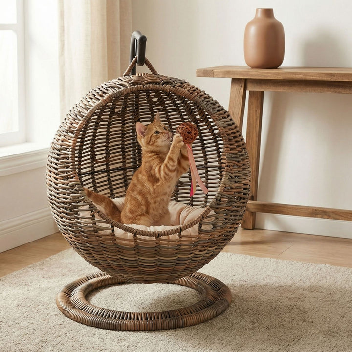 Hanging basket with comfortable padding Bowlift