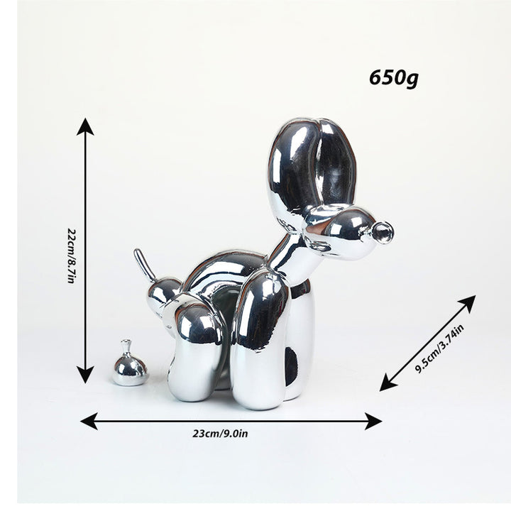 Decorative Dog Figure Bowlift