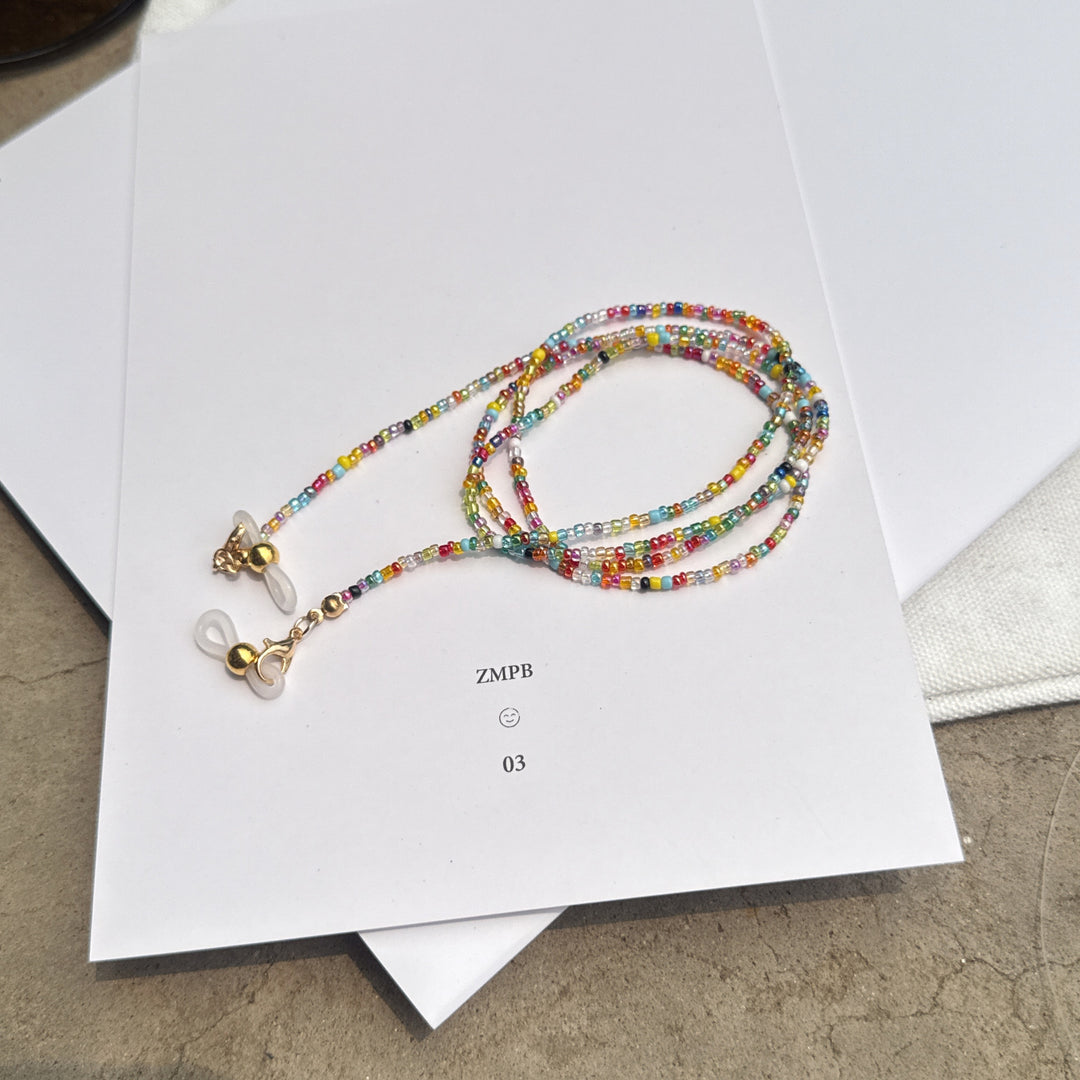 Colorful Bead Eyewear Chain Bowlift