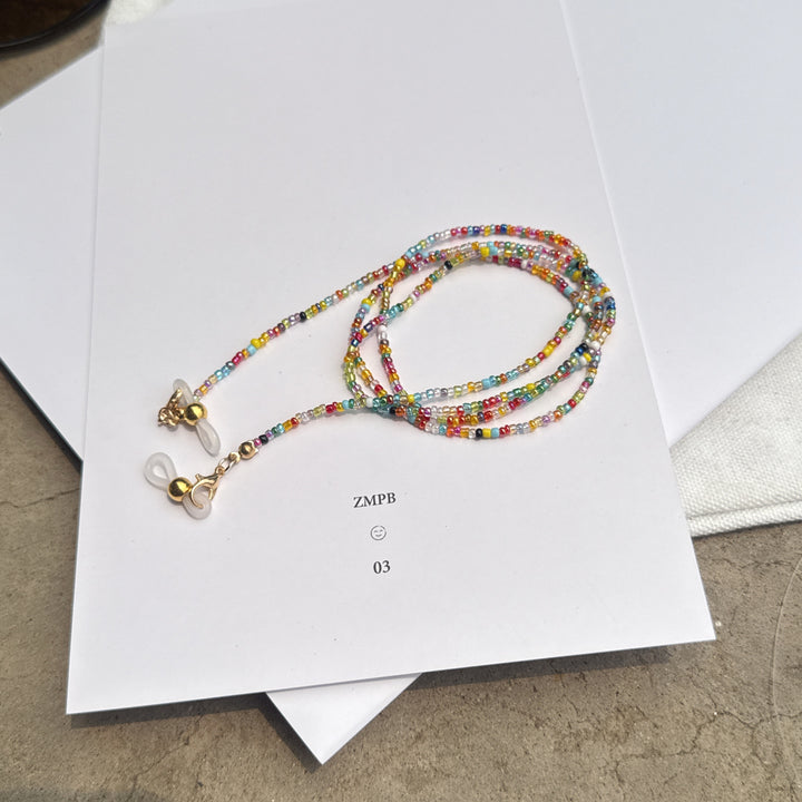 Colorful Bead Eyewear Chain Bowlift