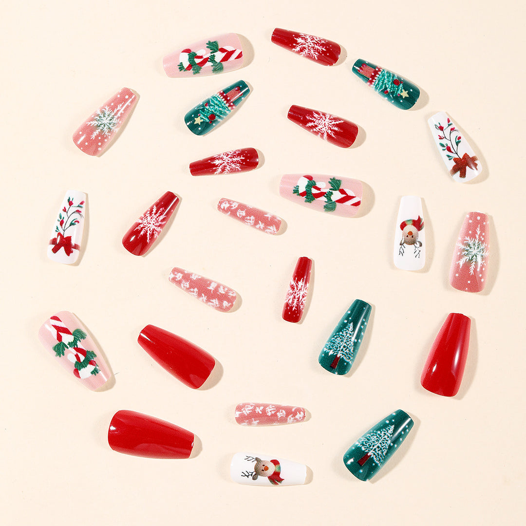 Festive Themed Holiday Nail Art Extensions Bowlift
