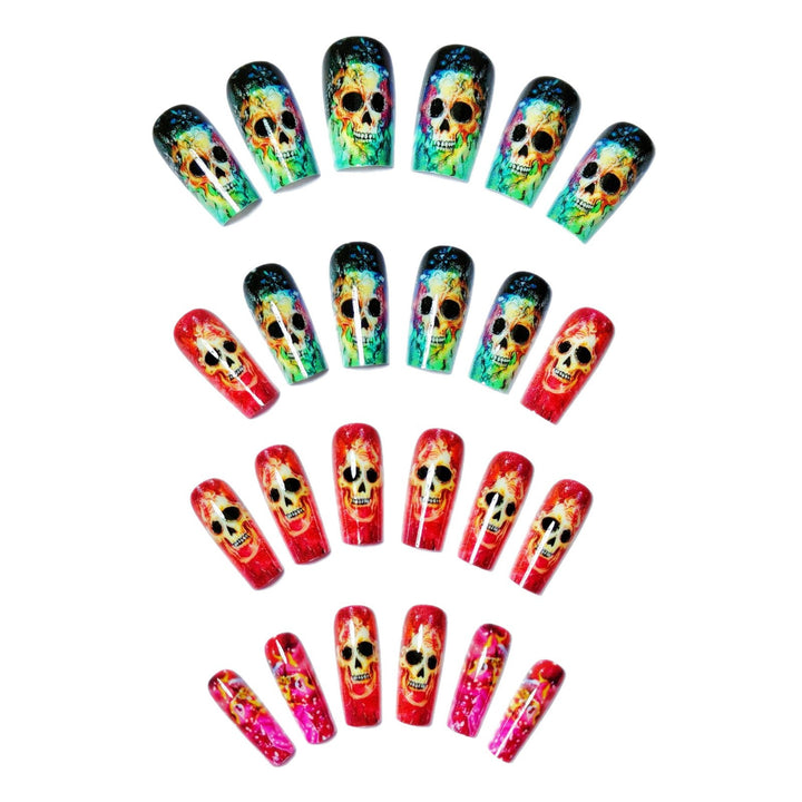 Artistic Skull Nail Art Bowlift