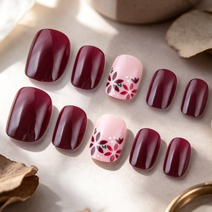 Floral Design Gel Nail Art Set Bowlift 1787542981