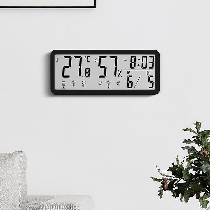 Digital multifunction weather alarm clock with hygrometer and temperature display Bowlift