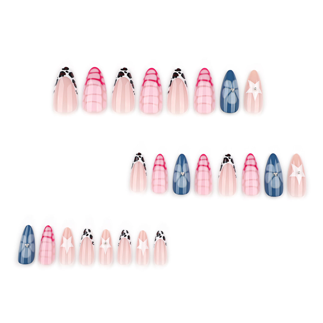 Artistic stiletto nails with unique 3D design Bowlift