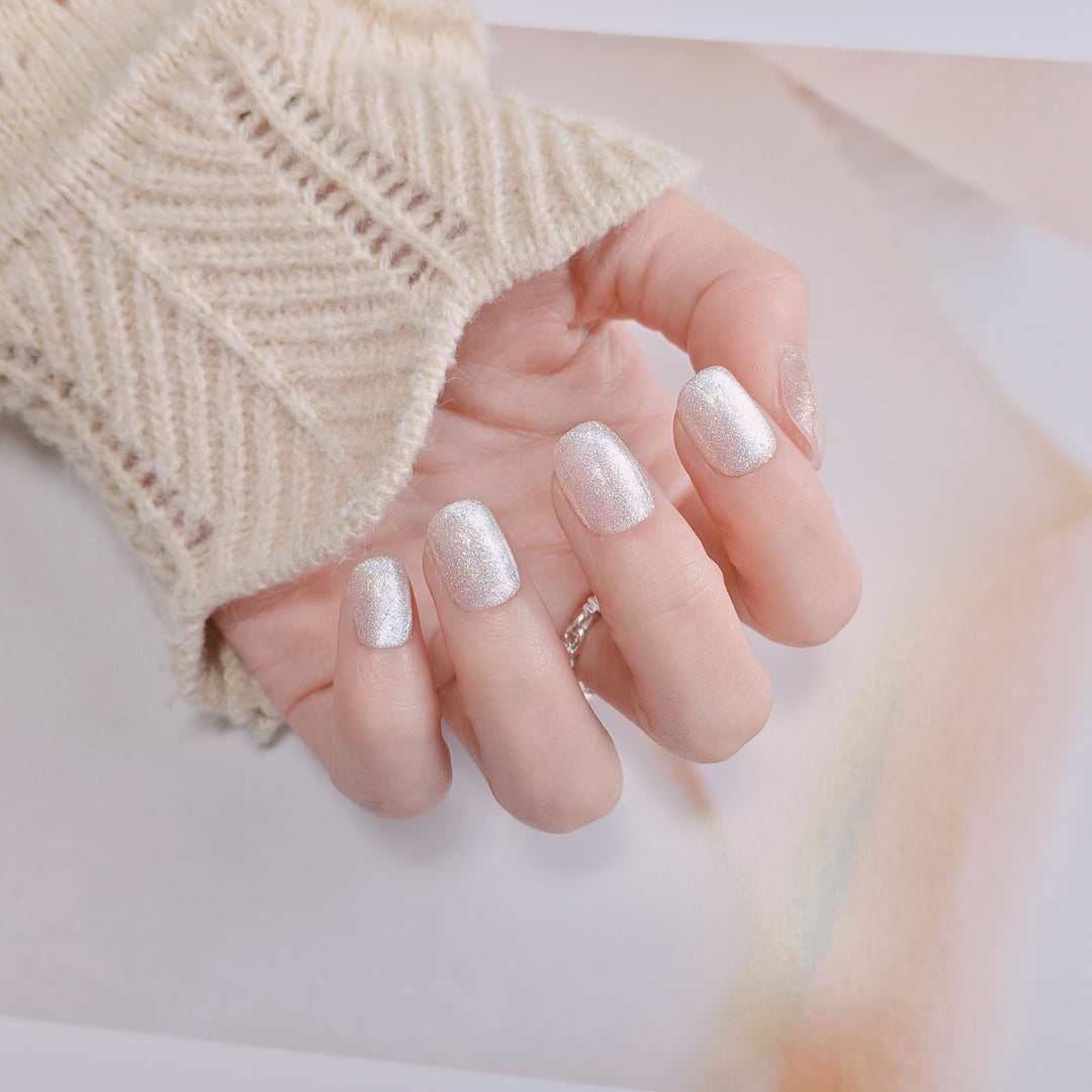 Elegant French Tip Press-On Nails Bowlift