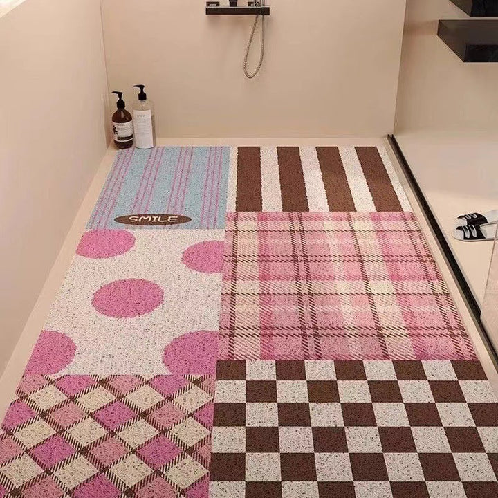 Playful Puppy-Themed Non-Slip Bathroom Mat Bowlift