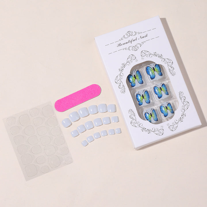 Decorative Butterfly Press-On Nail Set Bowlift