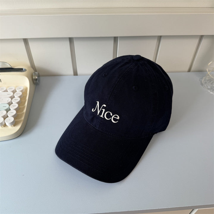 Women's Embroidered Cotton Baseball Cap Bowlift
