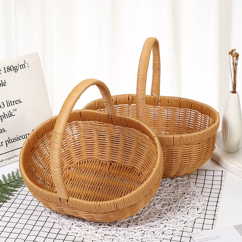 Decorative Woven Storage Basket Bowlift