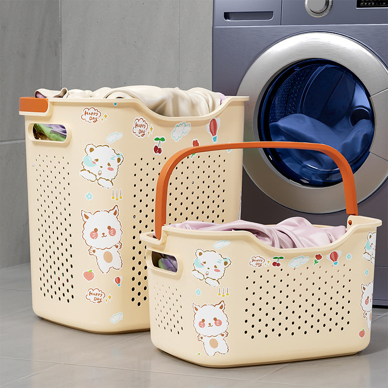 Cute Animal-Themed Laundry Basket Bowlift
