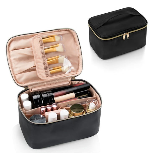 Cosmetic organizer bag with multiple compartments Bowlift