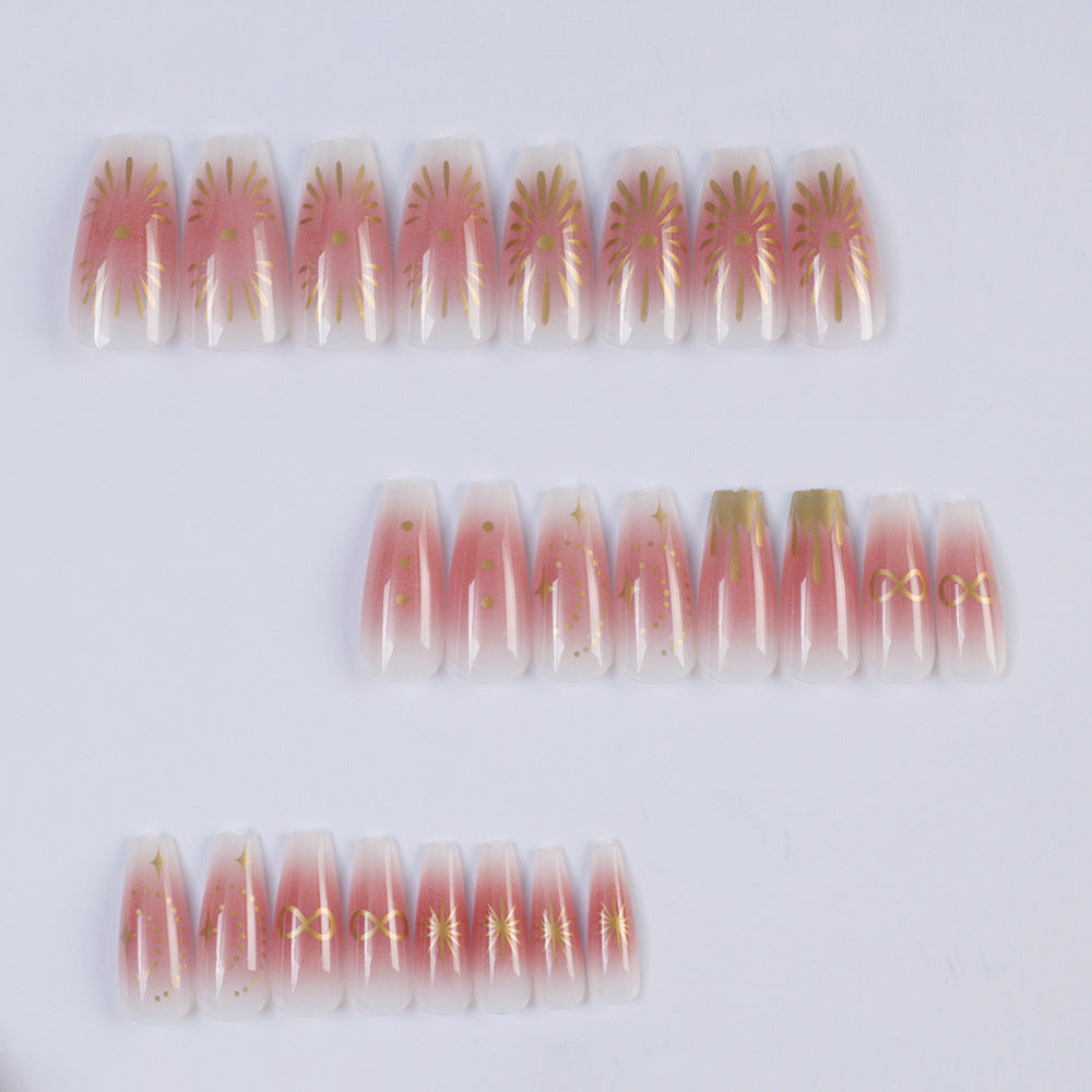 Artificial nails with floral design Bowlift