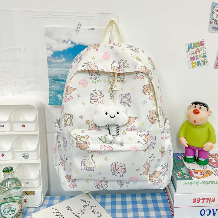 Cute Cartoon Animal Print Backpack