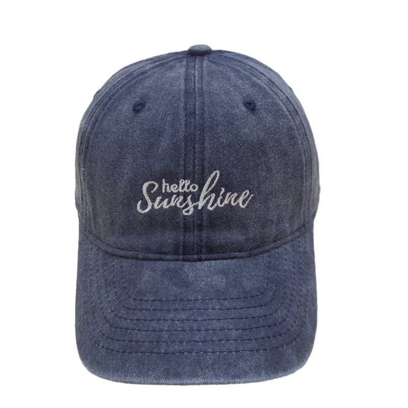 Women's Embroidered Cotton Baseball Cap Bowlift